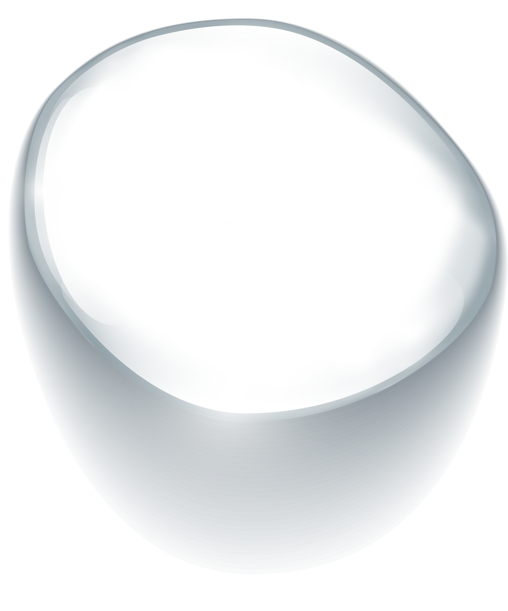 Transparent water drop realistic isolated illustration