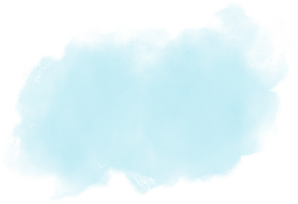 Light blue watercolour stain